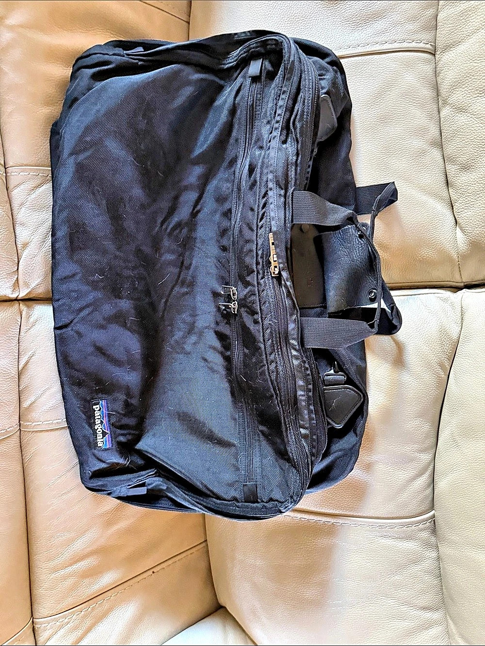 Vintage USA Made Patagonia MLM Convertible Travel Backpack Duffel Bag Black